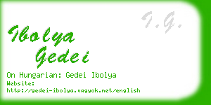 ibolya gedei business card